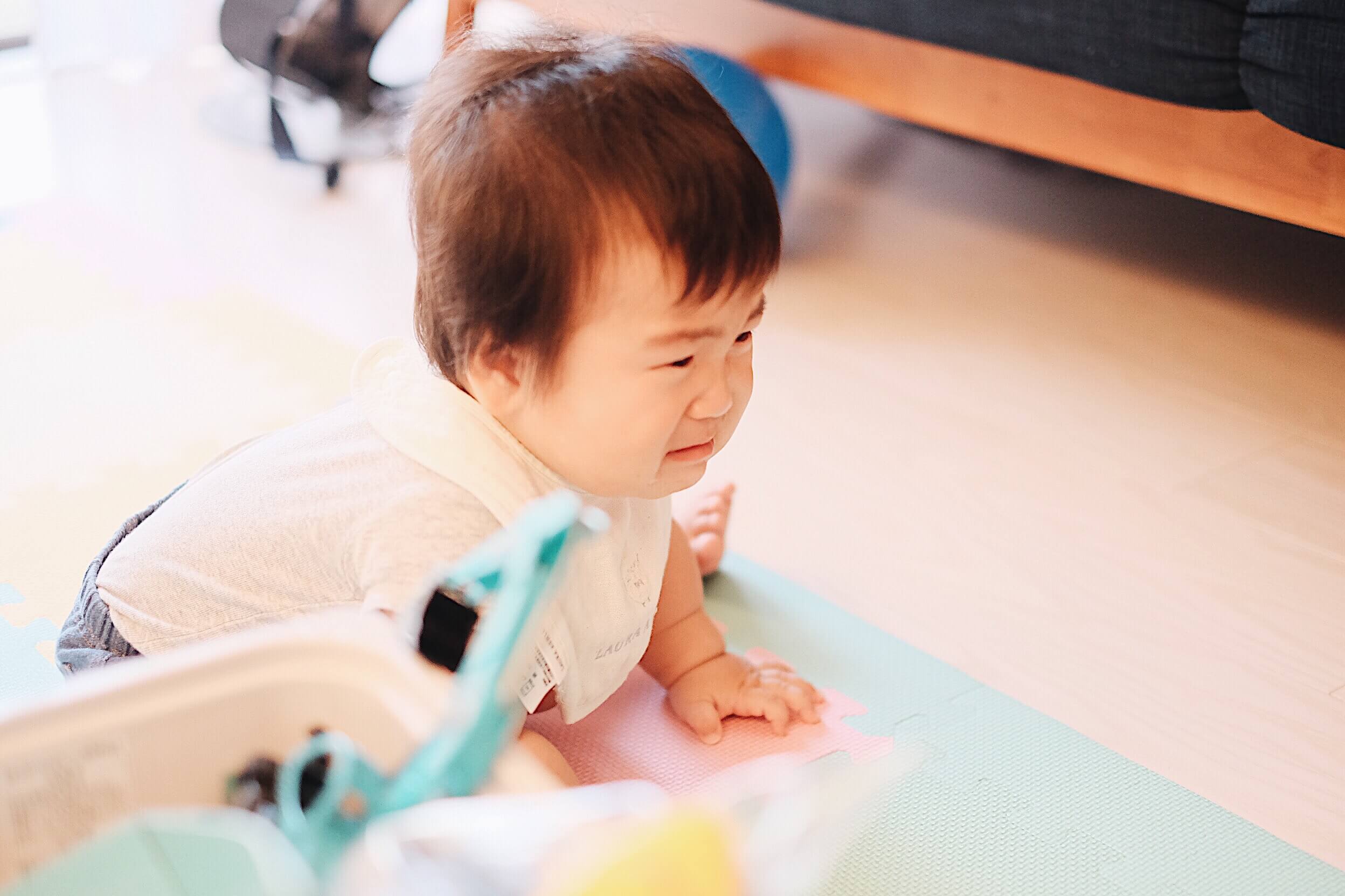 お掃除ロボットに怯える息子